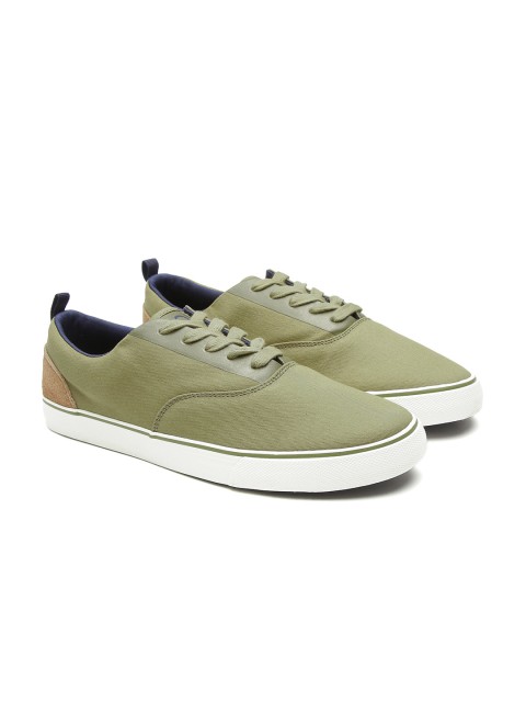 

United Colors of Benetton Men Olive Green Sneakers