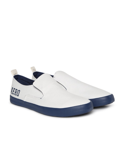 

Aeropostale Men White Slip-On Sneakers