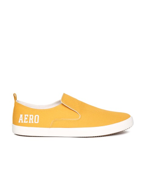 

Aeropostale Men Yellow Slip-On Sneakers