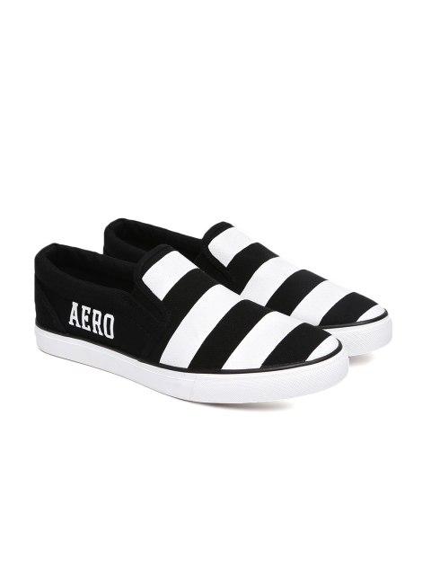 

Aeropostale Men Black George Slip-On Sneakers