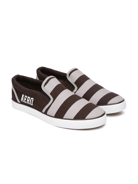 

Aeropostale Men Brown George Slip-On Sneakers