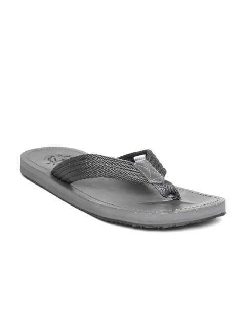 

Aeropostale Men Grey Solid Thong Flip-Flops