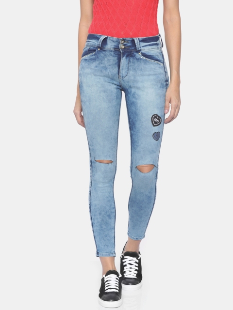 

Code 61 Women Blue Regular Fit Mid-Rise Clean Look Stretchable Jeans