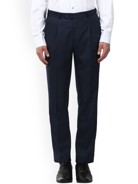

Park Avenue Men Blue Slim Fit Solid Formal Trousers