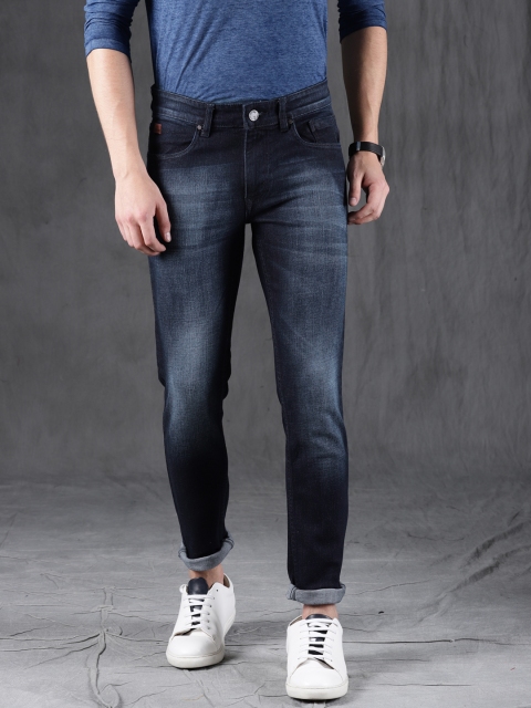 

WROGN Men Blue Skinny Fit Mid-Rise Clean Look Stretchable Jeans