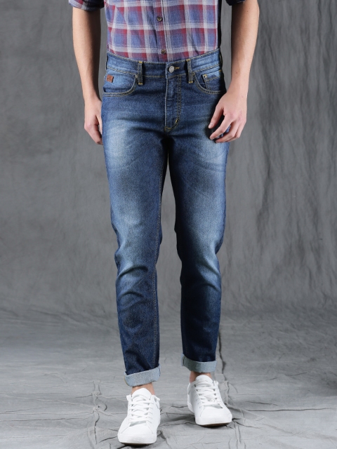 

WROGN Men Blue Slim Fit Mid-Rise Clean Look Stretchable Jeans