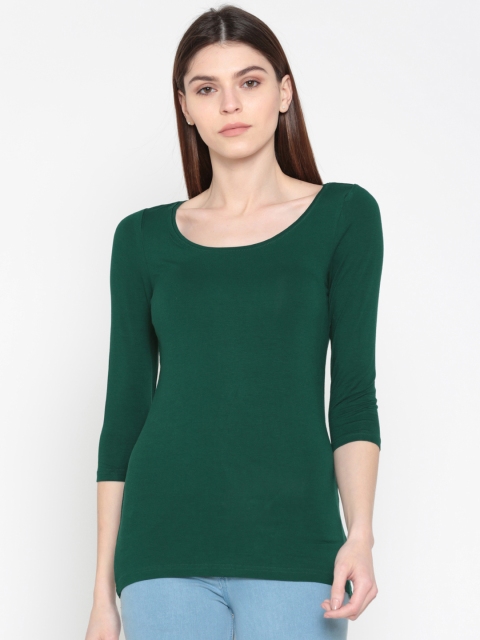 

CODE by Lifestyle Women Green Solid Top