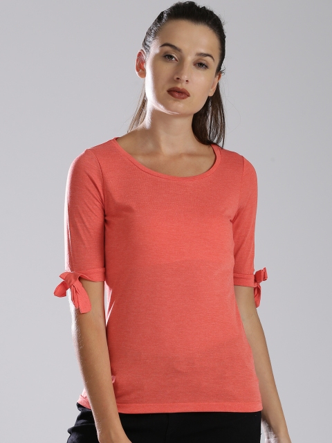 

Bossini Women Red Solid Top