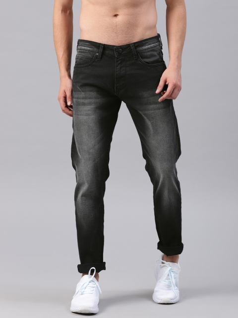 

HRX by Hrithik Roshan Men Black Skinny Fit Mid-Rise Clean Look Stretchable Jeans