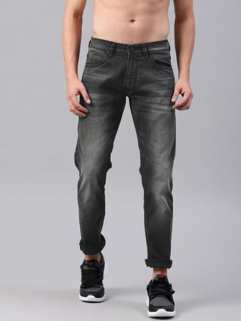 

HRX by Hrithik Roshan Men Black Skinny Fit Mid-Rise Clean Look Stretchable Jeans