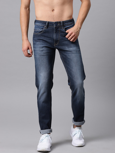 

HRX by Hrithik Roshan Men Blue Skinny Fit Mid-Rise Clean Look Stretchable Jeans