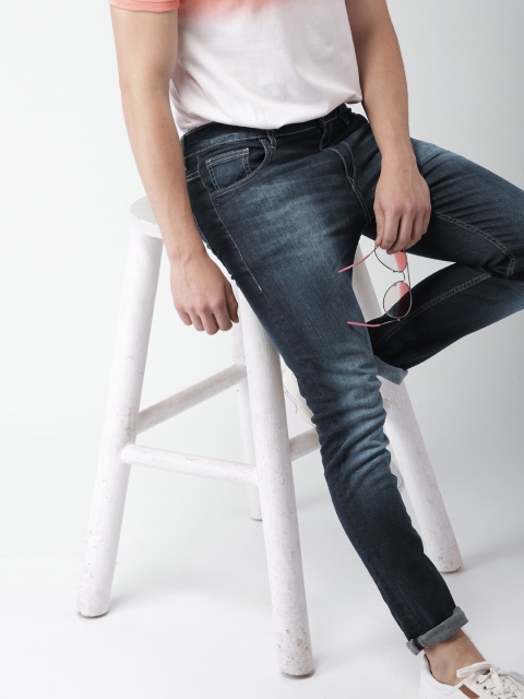 

Harvard Men Blue Skinny Fit Mid-Rise Clean Look Stretchable Jeans