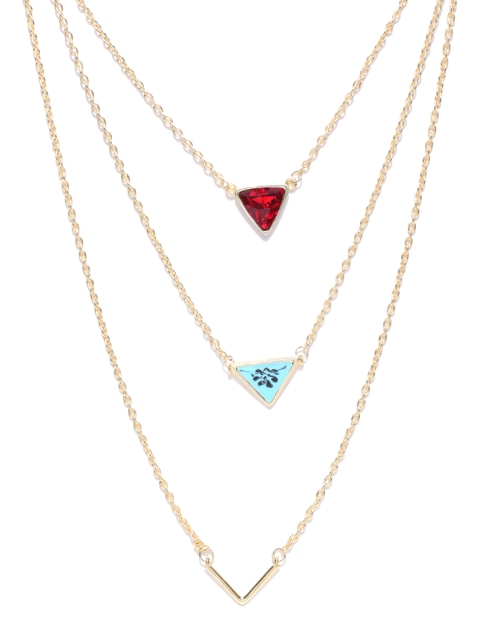 

Crunchy Fashion Gold-Toned Layered Necklace