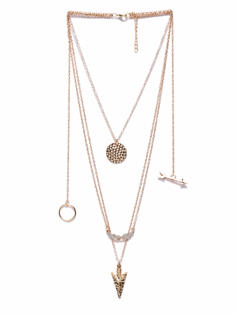 

Crunchy Fashion Gold-Toned Layered Necklace
