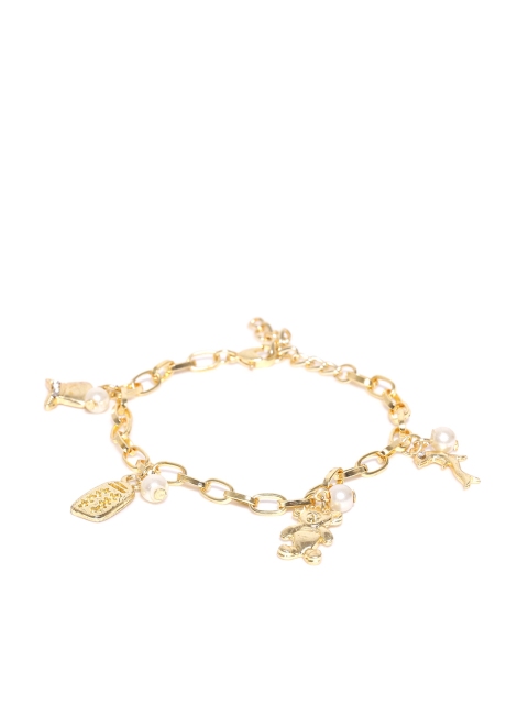 

Crunchy Fashion Gold-Toned Metal Charm Bracelet