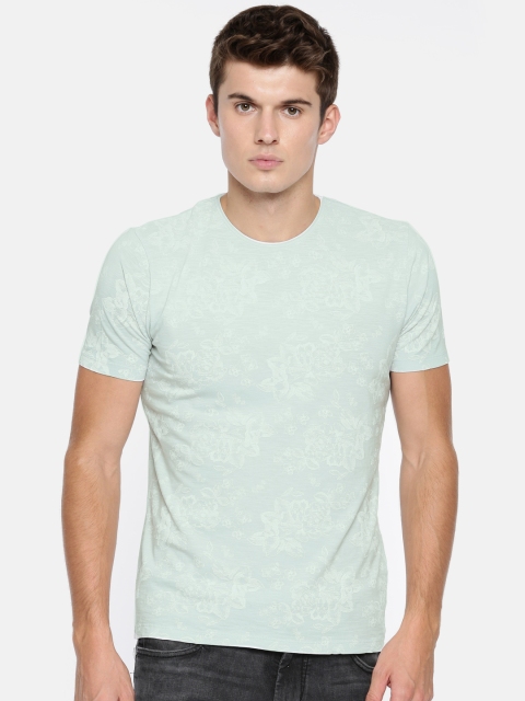 

Killer Men Blue Printed Round Neck T-shirt