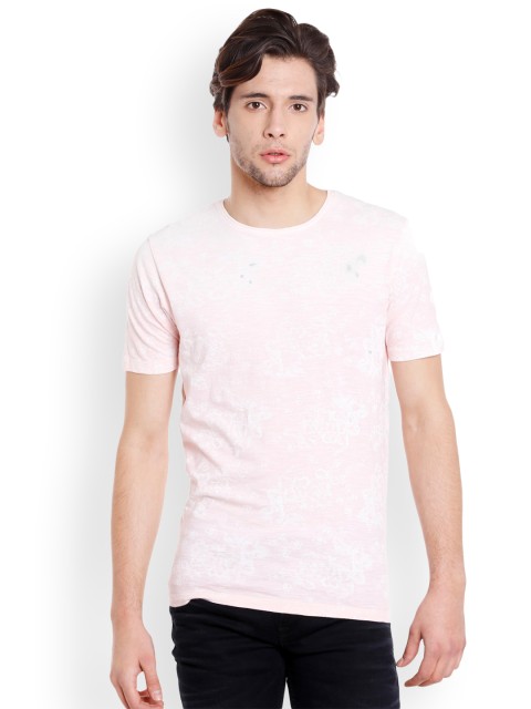 

Killer Men Pink Printed Round Neck T-shirt