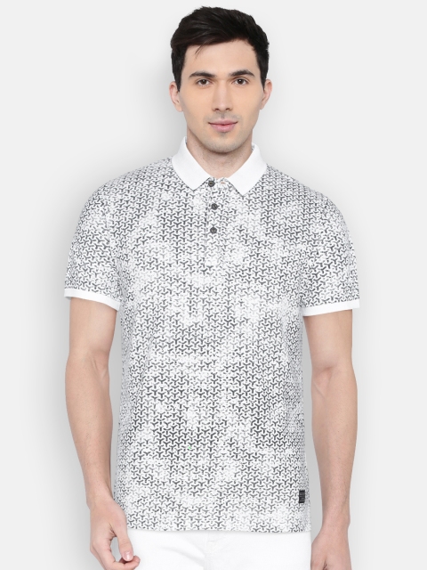 

Killer Men White Printed Polo Collar Slim Fit T-shirt