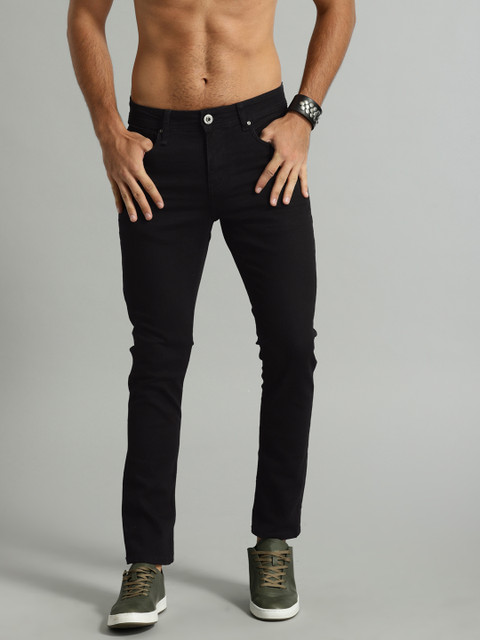 

Roadster Men Black Skinny Fit Mid-Rise Clean Look Stretchable Jeans