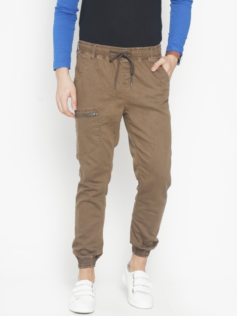 

IVOC Men Brown Slim Fit Mid-Rise Clean Look Stretchable Jeans