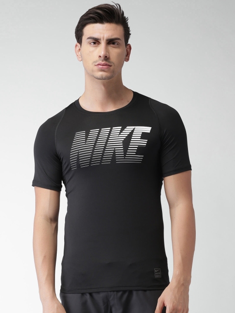 

Nike Men Black Printed DRI-FIT T-shirt