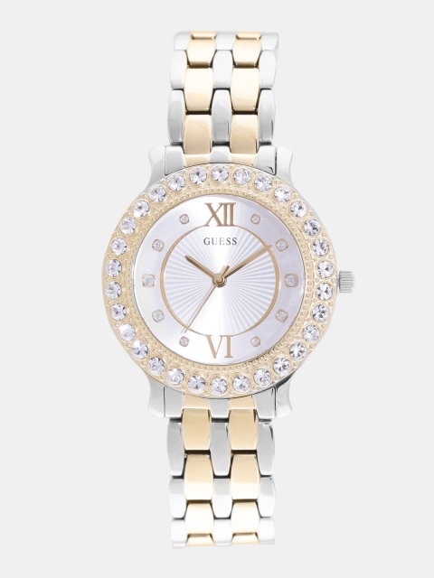 

GUESS Women Silver-Toned Analogue Watch W1062L4-2
