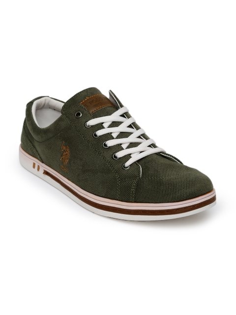 

U.S. Polo Assn. Men Olive Green Marsh Sneakers