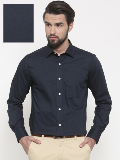 

Peter England Men Navy Blue Nuvo Slim Fit Solid Formal Shirt