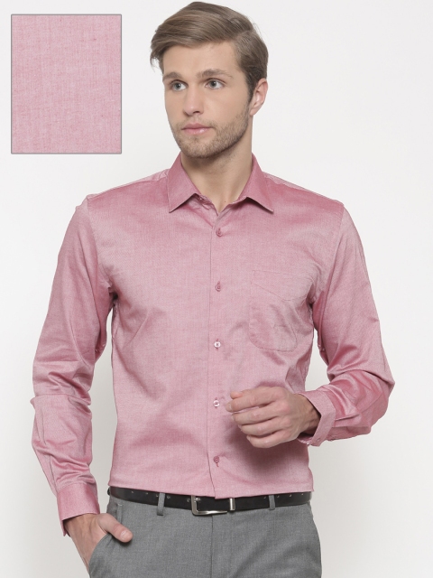 

Peter England Men Red Nuvo Slim Fit Solid Formal Shirt
