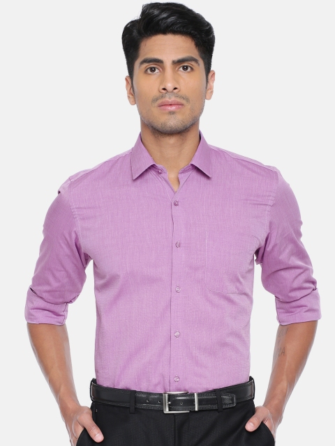 

Peter England Men Lavender Slim Fit Solid Formal Shirt