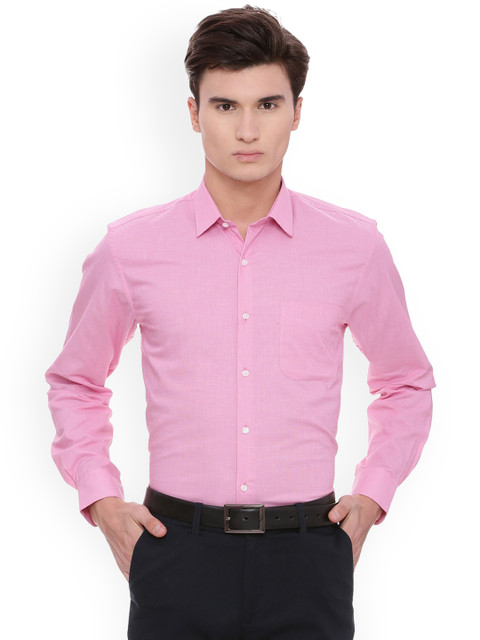 

Peter England Men Pink Slim Fit Solid Formal Shirt