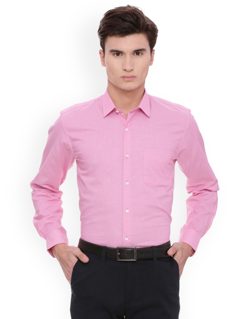 

Peter England Men Pink Slim Fit Solid Formal Shirt