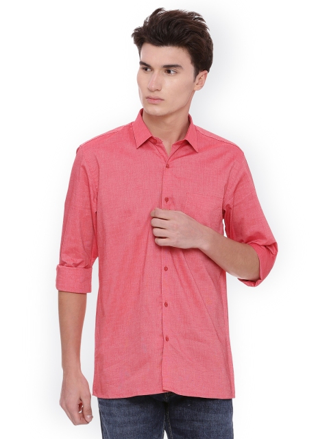 

Peter England Men Pink Regular Fit Solid Casual Shirt