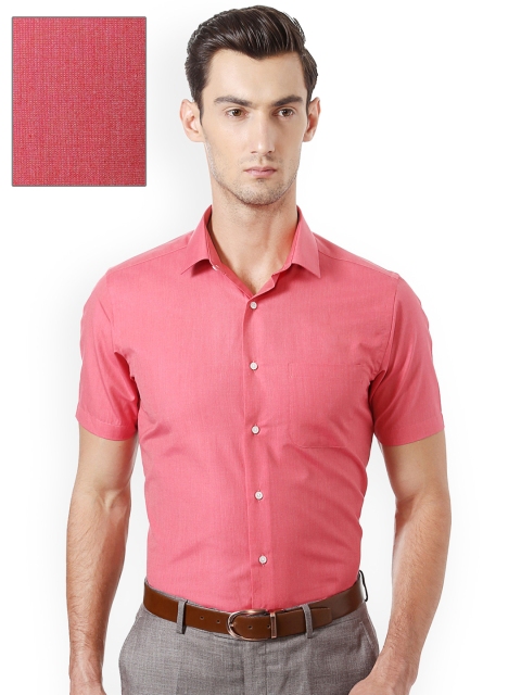 

Peter England Men Red Regular Fit Solid Formal Shirt