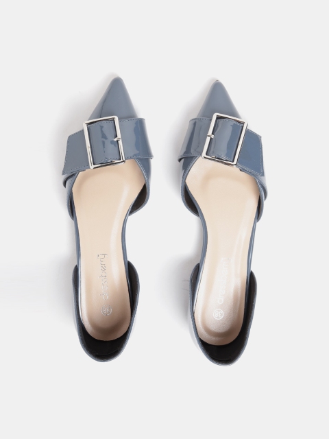 

DressBerry Women Blue Solid Synthetic Ballerinas