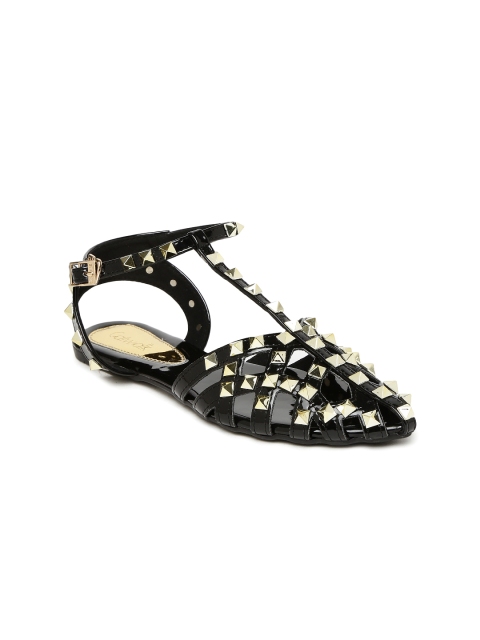

Catwalk Women Black Solid Embellished Synthetic Ballerinas