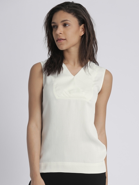 

Splash Women Cream-Coloured Solid Top