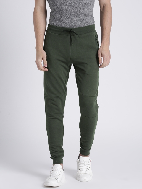 

Splash Men Green Slim Fit Solid Joggers