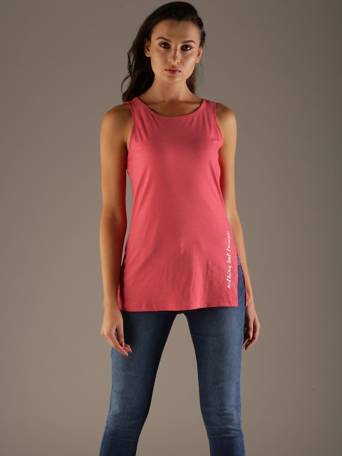 

Flying Machine Women Red Solid Top