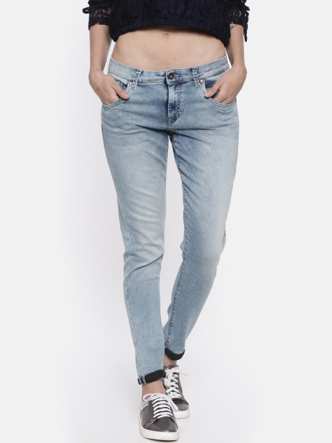 

U.S. Polo Assn. Women Blue Regular Fit Mid-Rise Clean Look Stretchable Jeans