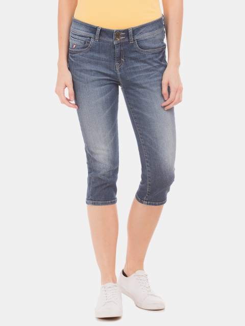 

U.S. Polo Assn. Women Women Blue Regular Fit High-Rise Clean Look Jeans
