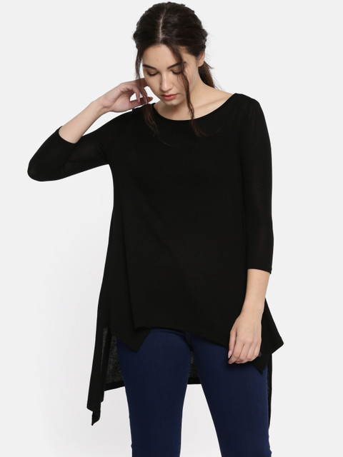 

U.S. Polo Assn. Women Women Black Solid Top