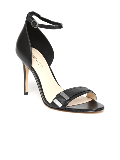 

Nine West Women Black Leather Sandals