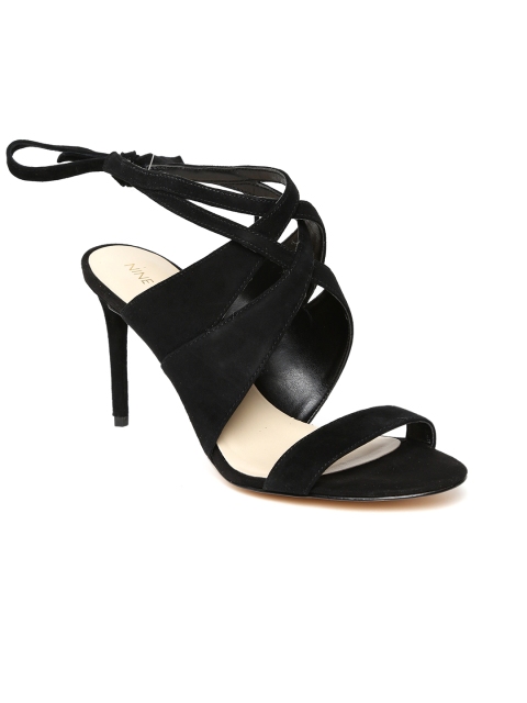 

Nine West Women Black Suede Sandals