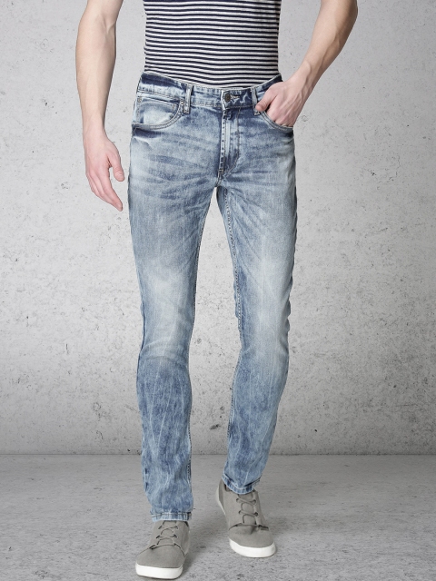 

Ecko Unltd Men Blue Slim Fit Mid-Rise Clean Look Stretchable Jeans