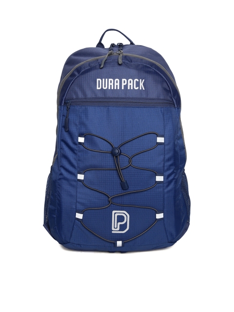 

Durapack Unisex Blue & Navy Blue Solid Laptop Backpack
