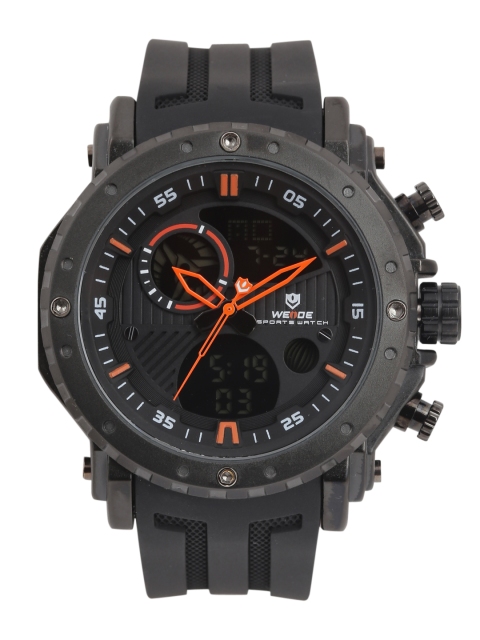 

WEIDE Men Black Analogue and Digital Watch