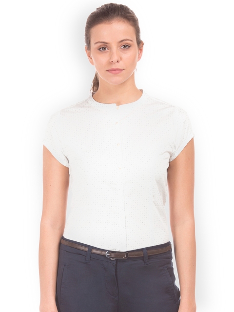 

Arrow Woman Women Off-White Original Regular Fit Printed Casual Shirt