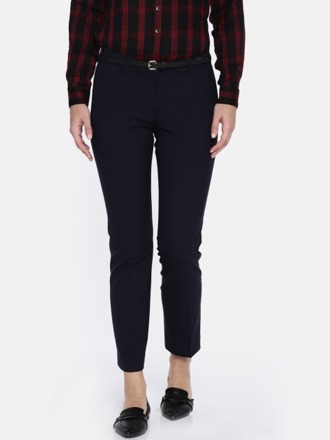 

Arrow Woman Navy Blue Original Regular Fit Solid Regular Trousers