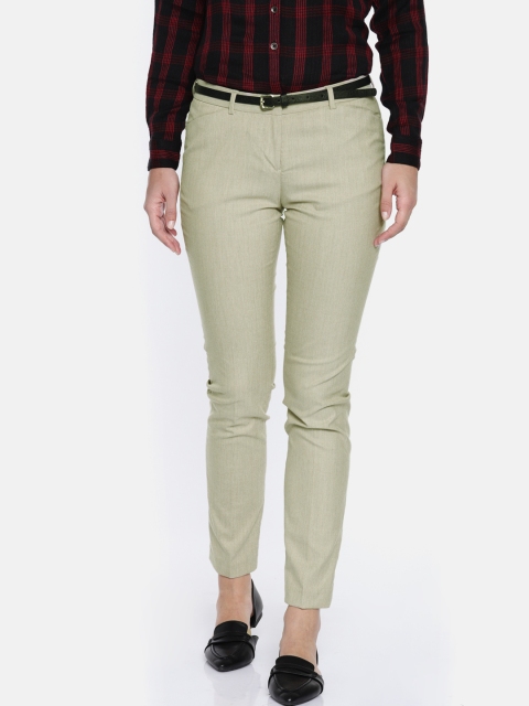 

Arrow Woman Beige Original Regular Fit Solid Formal Trousers